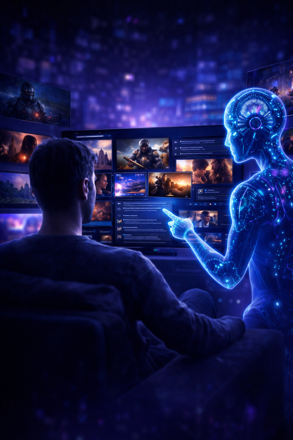 inteligência artificial mudando o entretenimento digital